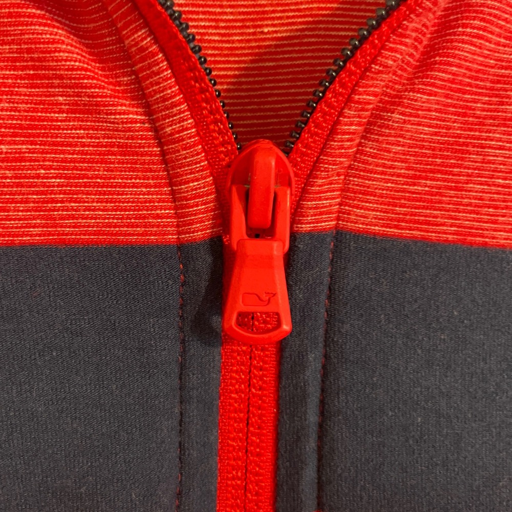 Vineyard Vines Edgartown Shep Shirt Mens Small Red Striped Quarter Zip Preppy - Picture 4 of 8